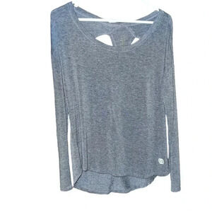 Marika Open Back Workout Yoga Long Sleeve Shirt Sz S